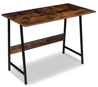 Biurka - Elior Biurko z metalowym stelażem postarzany dąb R9-G48 - miniaturka - grafika 1