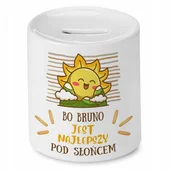 Skarbonki - Skarbonka 330 ml Dla Kai Córki Dziecka Prezent z Nadrukiem ze Zdjęciem + Opakowanie na prezent (wzór 01) - miniaturka - grafika 1