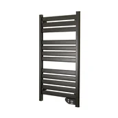 Grzejniki łazienkowe - Leziter Elektryczna suszarka do ręczników na grzejniku 500W czarna - miniaturka - grafika 1