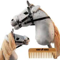 Maskotki i pluszaki - HOBBY HORSE KOŃ NA KIJU A3 KONIK GŁOWA KONIA PATYKU Z GRZYWĄ + GRZEBIEŃ [M-HOBBYHORSE10] - miniaturka - grafika 1