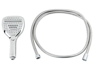 LIVARNO home Zestaw słuchawka prysznicowa z wężem (Czworokątny) - Słuchawki prysznicowe LIVARNO home Zestaw słuchawka prysznicowa z wężem (Czworokątny) - Słuchawki prysznicowe - miniaturka - grafika 1