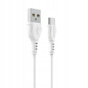 Borofone Kabel BX51 Triumph - USB na Typ C - 3A 1 metr biały - Kable USB - miniaturka - grafika 1
