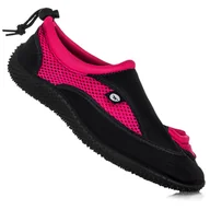 Pływanie - Buty damskie sportowe do wody Hi-Tec REDA BLACK PINK - miniaturka - grafika 1