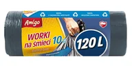 Worki na śmieci - Gosia Amigo Worki Na Śmieci 120l 10szt Czarne 7865 - miniaturka - grafika 1