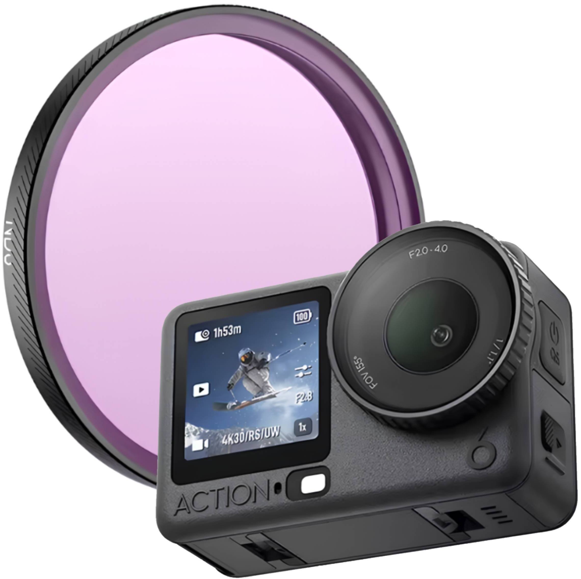 Filtr SunnyLife FILTR ND8 SZARY NEUTRALNY OCHRONNY DO KAMERY SPORTOWEJ DJI OSMO ACTION 6
