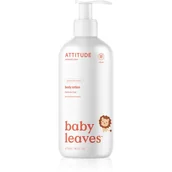 Kremy dla dzieci - Attitude Baby Leaves Pear Nectar naturalne mleczko do ciała dla dzieci 473 ml - miniaturka - grafika 1