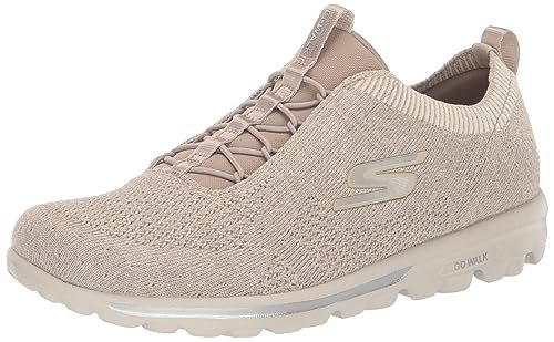 Skechers Damskie trampki Go Walk Travel - Radiant MoonSneaker, brązowy (taupe), 11