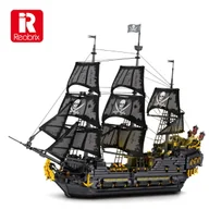 Klocki - KLOCKI REOBRIX THE BLACK PEARL CZARNA PERŁA STATEK PIRACKI 4708 PCS TECHNIC - miniaturka - grafika 1