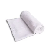 Koce i narzuty dla dzieci - BabyMatex Kocyk dziecięcy 75x100 Sisi biały bawełniany - miniaturka - grafika 1