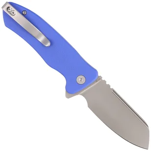 Nóż składany Kubey Knife Creon Blue G10, Beadblasted AUS-10 (KU336C) - Noże - miniaturka - grafika 3