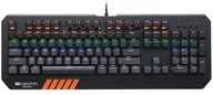 Klawiatury - CANYON keyboard Hazard GK-6 RGB US/RU Wired Black CND-SKB6-RU - miniaturka - grafika 1
