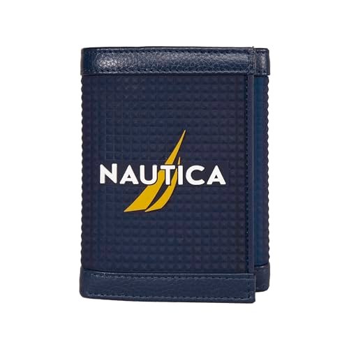 Nautica Portfele męskie ONE Size Blk-001, granatowy, jeden rozmiar