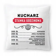 Poduszki dekoracyjne - Dla Kucharza Poduszka na Urodziny na Prezent z Nadrukiem ze Zdjęciem - miniaturka - grafika 1