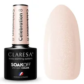 Lakiery hybrydowe - CLARESA Lakier hybrydowy Celebration 8 5g - miniaturka - grafika 1