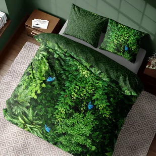 FARO, Pościel bawełniana 140x200+70x90 cm, Natura, Zielony ogród - Pościel - miniaturka - grafika 1