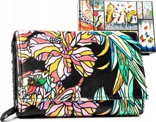 Rovicky Pojemny, skórzany portfel damski na zatrzask - Rovicky NoSize - Portfele - miniaturka - grafika 1