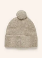 Czapki damskie - Calvin Klein Czapka Z Dodatkiem Alpaki beige - miniaturka - grafika 1