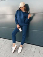 Dresy damskie - Komplet damski dresowy ARIELLA PREMIUM granatowy Dstreet AY0782-L - miniaturka - grafika 1