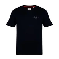 Koszulki męskie - V dekolt czarna koszulka męska Lee Cooper Essentials, Rozmiar XL - miniaturka - grafika 1