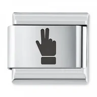 Charmsy - Murrano ITALIAN CHARMS Symbole Gesty Pokój IH-189 - miniaturka - grafika 1