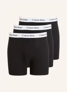 Majtki męskie - Calvin Klein Bokserki Cotton Stretch, 3 Szt. schwarz - grafika 1