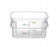 Pojemniki kuchenne - Pojemnik na żywność CamSquares Fresh Pro Cambro 1,9L transparentny - miniaturka - grafika 1