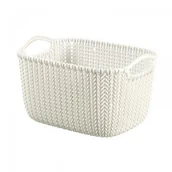 Pojemniki na zabawki - Curver Kosz Knit, kremowy, 8 l - miniaturka - grafika 1