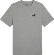 Koszulki męskie - Koszulka męska Puma Ess Small No.1 Logo Tee szara 682534 03 S - miniaturka - grafika 1