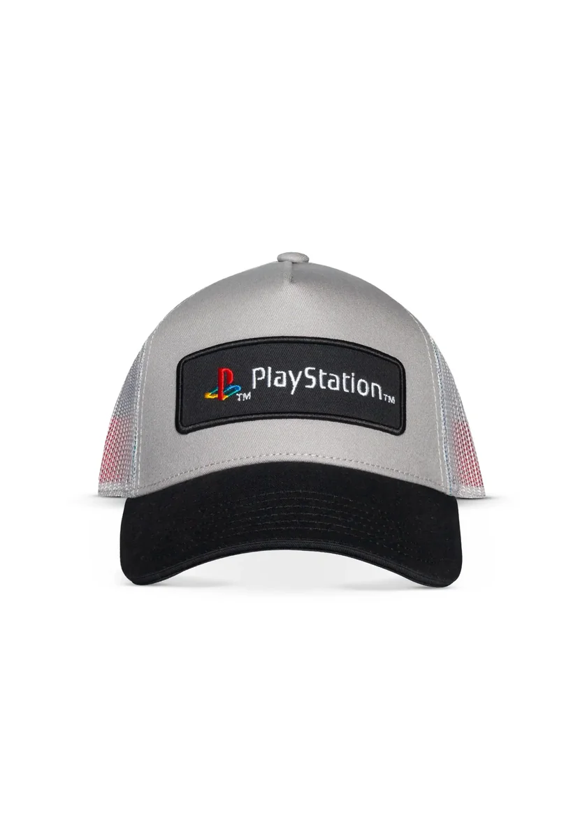 Czapka z daszkiem Logo Szara z siateczką - Playstation