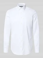 Koszule męskie - Koszula biznesowa o kroju regular fit z kołnierzykiem typu kent - miniaturka - grafika 1