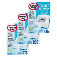 Worki do odkurzaczy - Melitta Handy Bag - R36 - Zestaw 3 x 4 worków do odkurzaczy do Moulinex i Rowenta, zamknięcie hermetyczne, filtr antyalergiczny - miniaturka - grafika 1