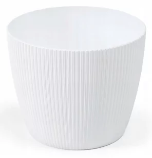 Doniczka Osłonka Plastikowa Biała 26 Cm Magnolia Jumper - Donice - miniaturka - grafika 1