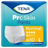 Bielizna lecznicza - Tena Pants ProSkin, majtki chłonne, rozmiar L, 100-135 cm, Normal, 10 sztuk - miniaturka - grafika 1