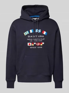 Bluza z kapturem z nadrukiem z logo - Koszulki męskie - miniaturka - grafika 1