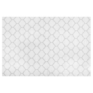 Beliani Dywan szary 140 x 200 cm wzór marokańskiej koniczyny dwustronny AKSU - Dywany - miniaturka - grafika 1