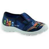 Buty dla chłopców - Dziecięce kapcie do przedszkola na gumkę Befado 975X195N Danny - miniaturka - grafika 1