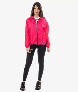 Kurtki damskie - Givova Givova Kurtka przeciwdeszczowa unisex Rain Basico różowy Fuxia S RJ001 - grafika 1