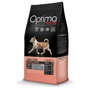 Optimanova Adult Mini Sensitive Salmon&Potato 8 kg - Sucha karma dla psów - miniaturka - grafika 1