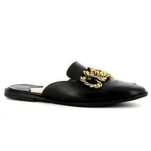 Czarne kryte klapki CARINII - Carinii - Klapki i japonki damskie - miniaturka - grafika 1