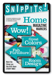 IF Snippits! Home znaczniki dom samoprzylepne - Zakładki do książek - miniaturka - grafika 1