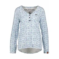 Bluzki damskie - ALIFE and Kickin DaisyAK Blouse damska bluzka z długim rękawem, biały, L - miniaturka - grafika 1
