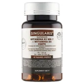 Witaminy i minerały - Singularis, Superior Witamina K2 MK-7 + Witamina D3 Forte, Suplement diety, 60 kaps. - miniaturka - grafika 1