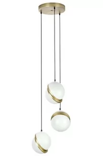 KingHome Lampa wisząca Globe 3 - złota XCP8465-3 - Lampy sufitowe - miniaturka - grafika 1