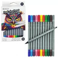 Przybory szkolne - Pisaki Dwustronne 12Szt W Pudełku Cresco - miniaturka - grafika 1