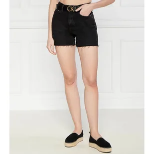 Calvin Klein Jeans Jeansowe szorty Mom Fit - Spodnie sportowe damskie - miniaturka - grafika 1