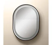 Lampy sufitowe - Zuma Line D2383 - LED Łazienkowe lustro z podświetleniem 24W/230V 3000/4000/6000K IP44 czarne - miniaturka - grafika 1