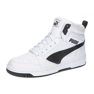 Buty trekkingowe dziecięce - Młodzieżowe sneakersy Rebound V6 Mid PUMA White Black - miniaturka - grafika 1