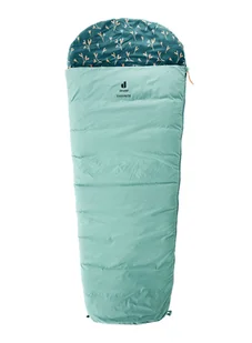 Śpiwór dziecięcy Deuter Overnite (130 - 170 cm) - jade/deep sea - Śpiwory - miniaturka - grafika 1