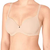 Biustonosze - Triumph Damski biustonosz z fiszbinami, beżowy (nude beż), 80E - miniaturka - grafika 1