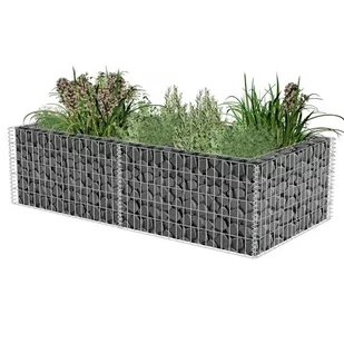 vidaXL Donica gabionowa 180 x 90 x 50 cm 141624 - Donice - miniaturka - grafika 2